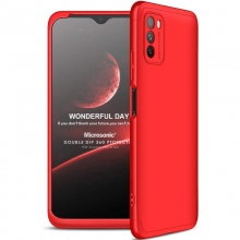Пластиковая накладка GKK LikGus 360 градусов (opp) для Xiaomi Poco M3 Красный - купить на Floy.com.ua