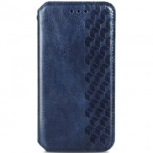 Кожаный чехол книжка GETMAN Cubic (PU) для Xiaomi Poco M3 Синий - купить на Floy.com.ua