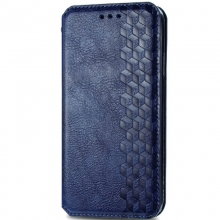 Кожаный чехол книжка GETMAN Cubic (PU) для Xiaomi Redmi 9C Синий - купить на Floy.com.ua
