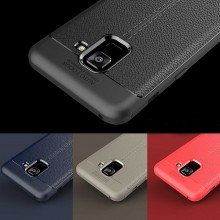 ТПУ накладка Miami с имитацией кожи для Samsung Galaxy A730, A8 Plus 2018 Серый - купить на Floy.com.ua