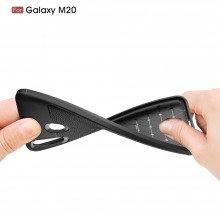 ТПУ накладка Autofocus с имитацией кожи для Samsung A2 Core