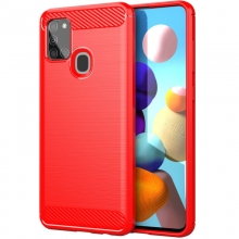 TPU чехол Slim Series для Samsung Galaxy A21s Красный - купить на Floy.com.ua