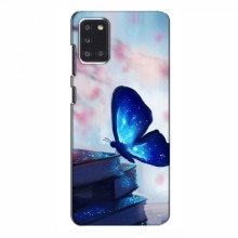 Чехол с печатью (Подарочные) для Samsung Galaxy A31 (A315) (AlphaPrint) Бабочка синяя - купить на Floy.com.ua