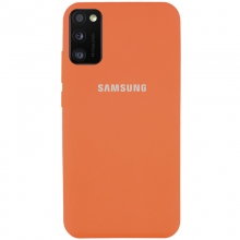 Чехол Silicone Cover Full Protective (AA) для Samsung Galaxy A41 Оранжевый - купить на Floy.com.ua