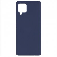 Чехол Silicone Cover Full without Logo (A) для Samsung Galaxy A42 5G Синий - купить на Floy.com.ua