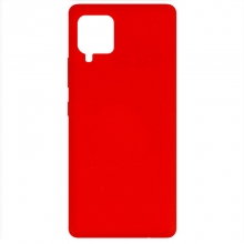 Чехол Silicone Cover Full without Logo (A) для Samsung Galaxy A42 5G Красный - купить на Floy.com.ua