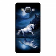 Чехол с принтом (на черном) для Samsung A5, A500 (AlphaPrint) Единорог в лесу - купить на Floy.com.ua