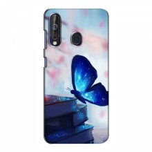 Чехол с печатью (Подарочные) для Samsung Galaxy A60 2019 (A605F) (AlphaPrint) Бабочка синяя - купить на Floy.com.ua