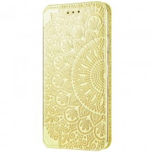Кожаный чехол книжка GETMAN Mandala (PU) для Samsung Galaxy A72 4G / A72 5G Желтый - купить на Floy.com.ua