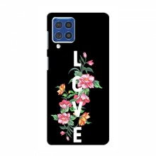 Чехол с принтом (Дизайнерские) для Samsung Galaxy F62 (AlphaPrint) Цветы - LOVE - купить на Floy.com.ua