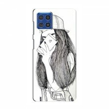 Чехол с печатью (Мода) для Samsung Galaxy F62 (AlphaPrint) Арт-девушка - купить на Floy.com.ua