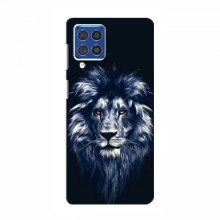 Чехол с принтом (Прикольные) для Samsung Galaxy F62 (AlphaPrint) Лев - синий - купить на Floy.com.ua