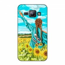 Чехлы с картинкой (Модные) для Samsung J1, J100, J100H (AlphaPrint) Девушка на поле - купить на Floy.com.ua