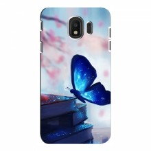 Чехол с печатью (Подарочные) для Samsung J4 2018 (AlphaPrint) Бабочка синяя - купить на Floy.com.ua