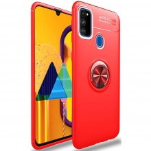 TPU чехол Deen ColorRing под магнитный держатель (opp) для Samsung Galaxy M31 Красный - купить на Floy.com.ua