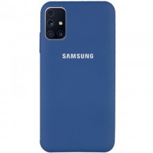Чехол Silicone Cover Full Protective (AA) для Samsung Galaxy M31s Синий - купить на Floy.com.ua