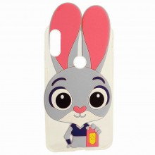 Объёмный чехол для Samsung Galaxy M40 в форме кролика Джуди Хоппс Серый - купить на Floy.com.ua