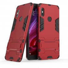 Противоударный чехол с подставкой для Samsung Galaxy M40 (ТПУ + пластик) Красный - купить на Floy.com.ua