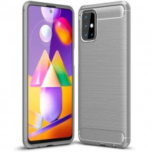 TPU чехол Slim Series для Samsung Galaxy M51 Серый - купить на Floy.com.ua