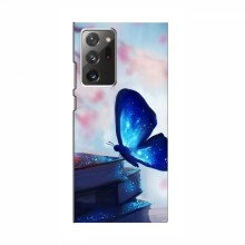 Чехол с печатью (Подарочные) для Samsung Galaxy Note 20 Ultra (AlphaPrint) Бабочка синяя - купить на Floy.com.ua
