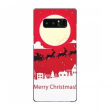 Рождественские Чехлы для Samsung Note 8, N950 (VPrint) Санта с оленями - купить на Floy.com.ua