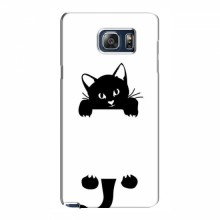 Эксклюзивный чехол для Samsung Note 5, N9200 (AlphaPrint - Мультяшные) Кот на заборе - купить на Floy.com.ua