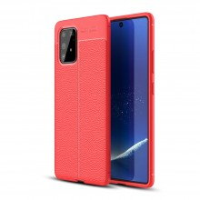 ТПУ накладка Autofocus с имитацией кожи для Samsung Galaxy S10 Lite Красный - купить на Floy.com.ua