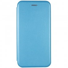 Кожаный чехол (книжка) Classy для Samsung Galaxy S20 FE Голубой - купить на Floy.com.ua