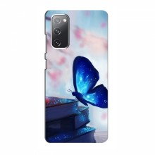 Чехол с печатью (Подарочные) для Samsung Galaxy S20 FE (AlphaPrint) Бабочка синяя - купить на Floy.com.ua