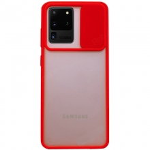 Чехол Camshield mate TPU со шторкой для камеры для Samsung Galaxy S20 Ultra Красный - купить на Floy.com.ua