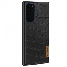 Кожаная накладка G-Case Crocodile Dark series для Samsung Galaxy S20 - купить на Floy.com.ua