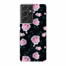 Чехол с печатью (Подарочные) для Samsung Galaxy S21 Ultra (AlphaPrint) Чайные розы - купить на Floy.com.ua