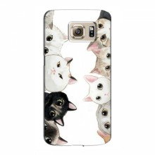Чехол с принтом (Прикольные) для Samsung S6 Edge, G925 (AlphaPrint) Коты - купить на Floy.com.ua