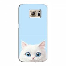 Чехол с принтом (Прикольные) для Samsung S6 Edge, G925 (AlphaPrint) Белый кот - купить на Floy.com.ua