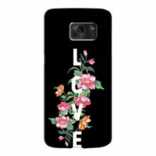 Чехол с принтом (Дизайнерские) для Samsung S7, Galaxy S7, G930 (AlphaPrint) Цветы - LOVE - купить на Floy.com.ua