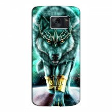 Защитные чехлы для Samsung S7, Galaxy S7, G930 (AlphaPrint) с печатью (ХИТ продаж) Зеленый Волк - купить на Floy.com.ua