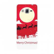 Рождественские Чехлы для Samsung J2 Prime, G532 (VPrint) Санта с оленями - купить на Floy.com.ua