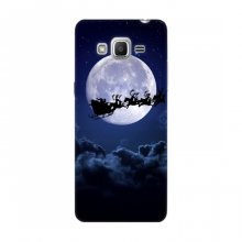 Новогодние Чехлы для Samsung J2 Prime, G532 (VPrint) Санта - луна - купить на Floy.com.ua