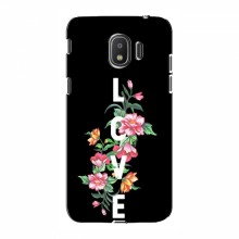 Чехол с принтом (Дизайнерские) для Samsung J2 2018, J250 (AlphaPrint) Цветы - LOVE - купить на Floy.com.ua