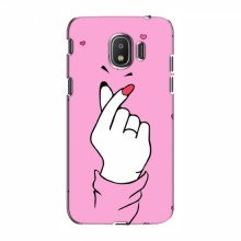 Чехол с принтом для Samsung J2 2018, J250 (AlphaPrint - Знак сердечка) - купить на Floy.com.ua