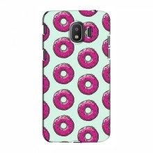 Чехлы с картинкой (Стильные) для Samsung J2 2018, J250 (AlphaPrint) Розовые пончик - купить на Floy.com.ua