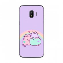 Чехол на Samsung J2 2018, J250 с Котами (VPrint) Радужные котики - купить на Floy.com.ua