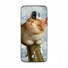Чехлы с Котиками для Samsung J2 2018, J250 (VPrint) Кот в снегу - купить на Floy.com.ua
