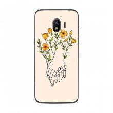 Чехлы (ART) Цветы на Samsung J2 2018, J250 (VPrint) Руки любви - купить на Floy.com.ua