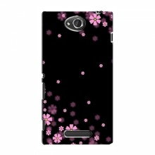 Чехол с принтом (Дизайнерские) для Sony Xperia C (AlphaPrint) Розовое цветение - купить на Floy.com.ua