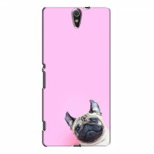 Чехол с принтом (Прикольные) для Sony Xperia C5 Ultra (AlphaPrint) Собака на розовом - купить на Floy.com.ua