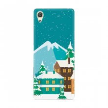 Рождественские Чехлы для Sony Xperia X (VPrint) Снежный город - купить на Floy.com.ua