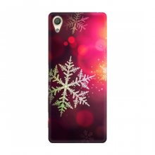 Новогодние Чехлы для Sony Xperia X (VPrint) Снежинка - купить на Floy.com.ua
