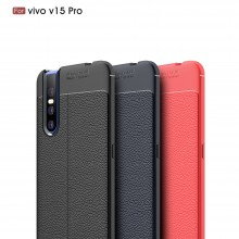 ТПУ накладка Autofocus с имитацией кожи для Vivo V15 Pro - купить на Floy.com.ua