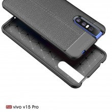 ТПУ накладка Autofocus с имитацией кожи для Vivo V15 Pro